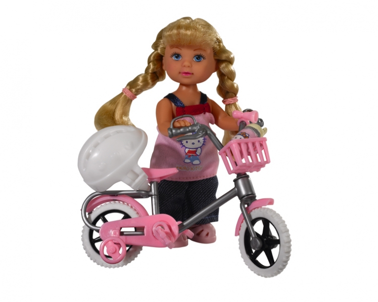 Кукла Еви на велосипеде из серии Hello Kitty, 3 вида  